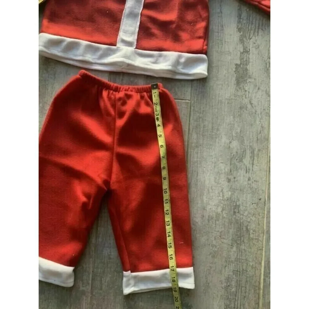 Toddler Santa Christmas Costume Outfit Set Photo Prop Holiday 2T-3T 30-41 lbs